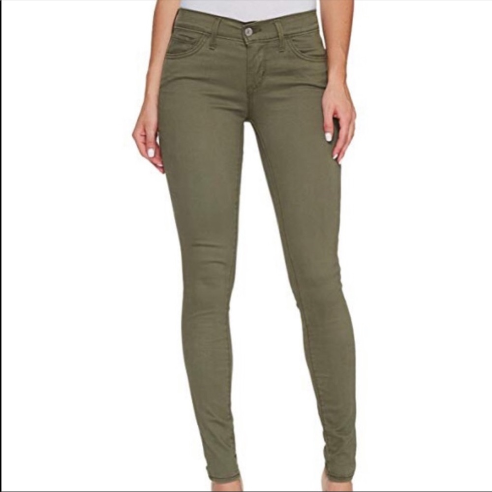SAGE GREEN SKINNY JEANS